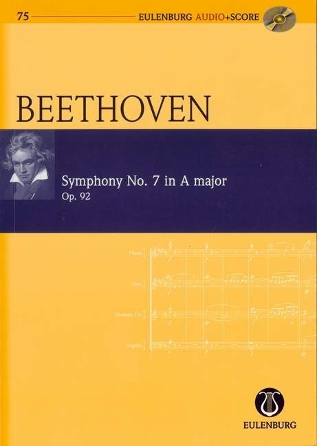 Beethoven: Symphony No. 7 A Major Opus 92 (Study Score + CD) published by Eulenburg